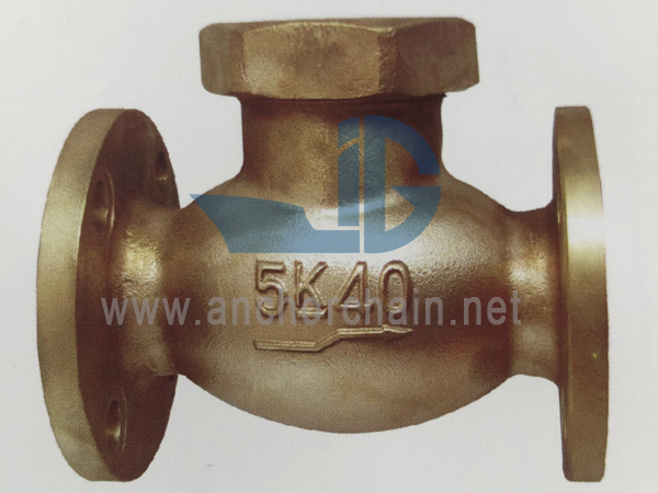 JIS F 7417 Bronze 16K Dvižni kontrolni ventili Tip pokrova